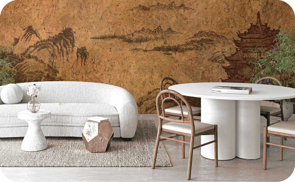 Lusoluxe Imperial Wallpaper for Living Room